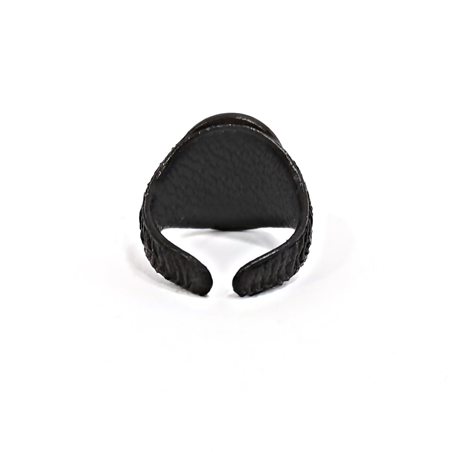 Leather ring with adjustable size "Boom"