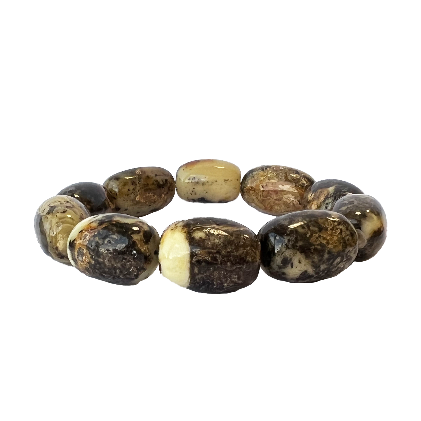 Amber bracelet "Dark cherry"