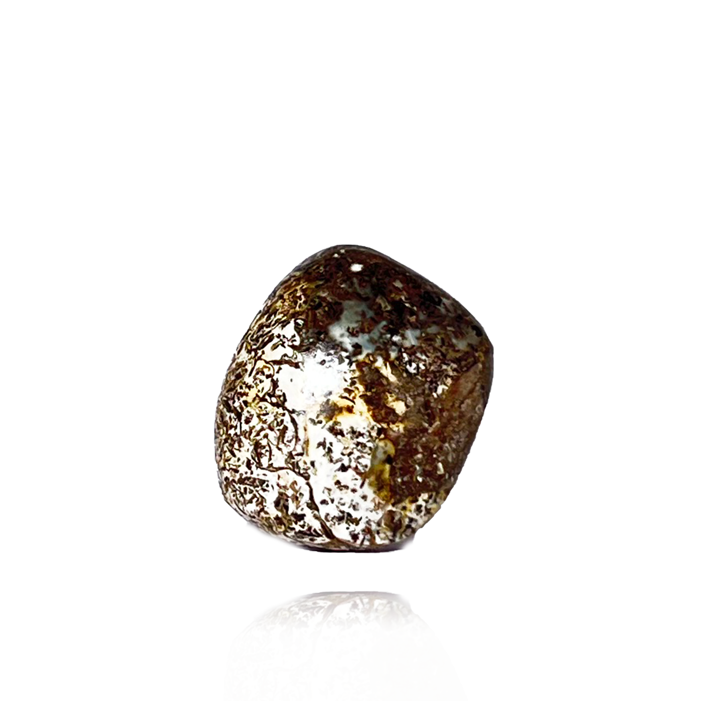 Ring with amber, size adjustable "Cube"