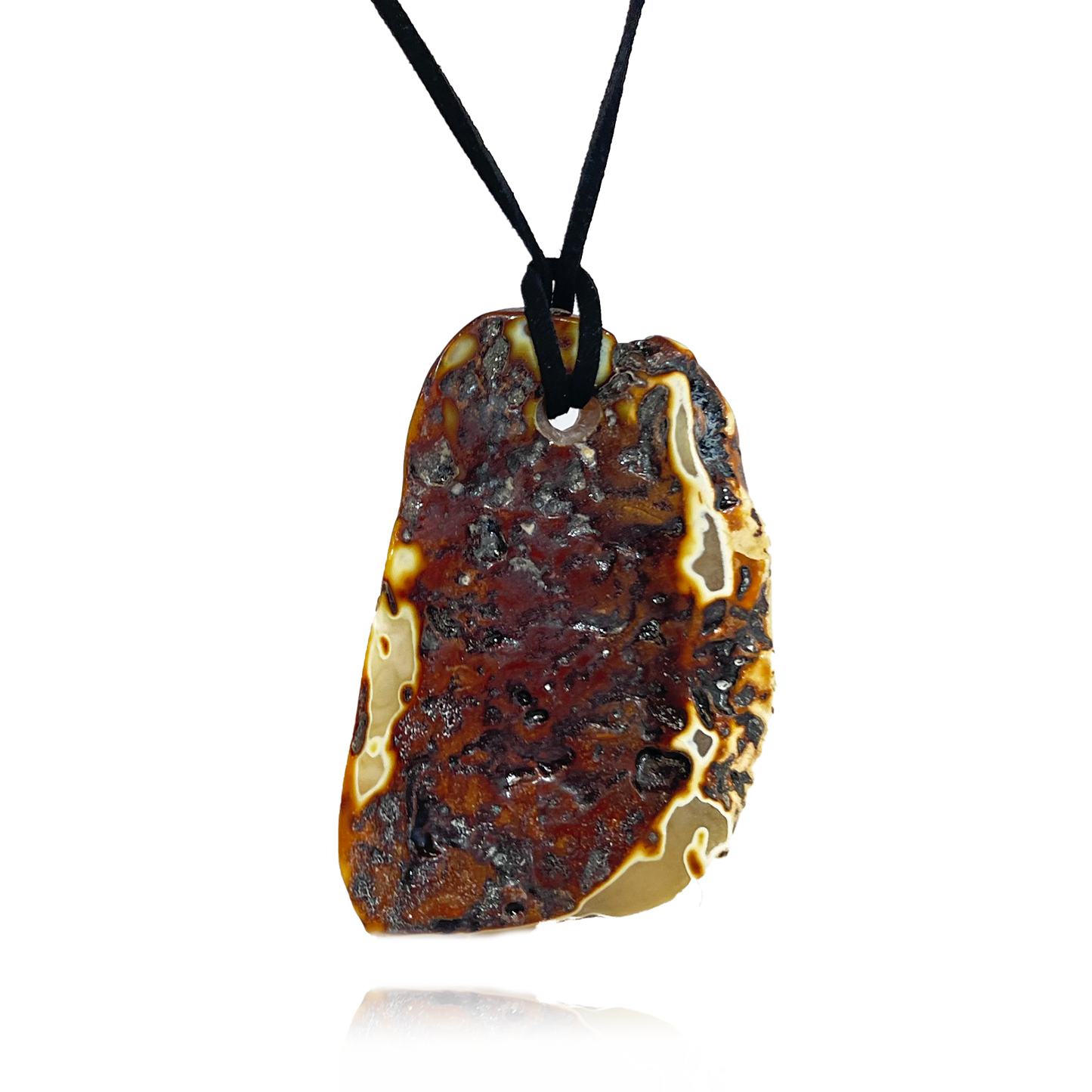 Amber pendant "Continent"