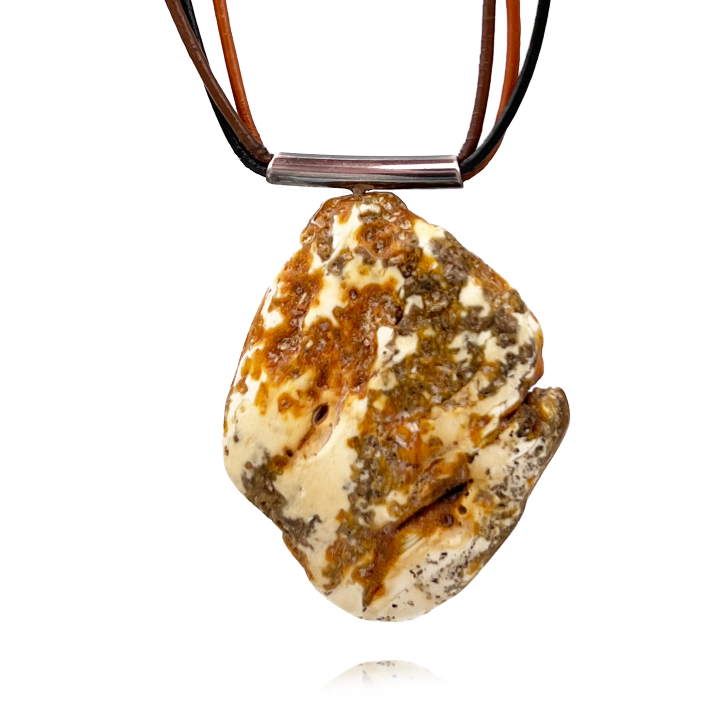 Amber pendant "Living Mountains"