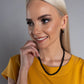 Timeless Shadow Matte black Baltic amber necklace