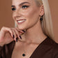 Obsidian Calm Set – Matte Black Baltic Amber Jewelry Duo,  925 sterling silver