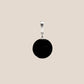 Orb Noir – Matte Black Baltic Amber Pendant, 925 sterling silver