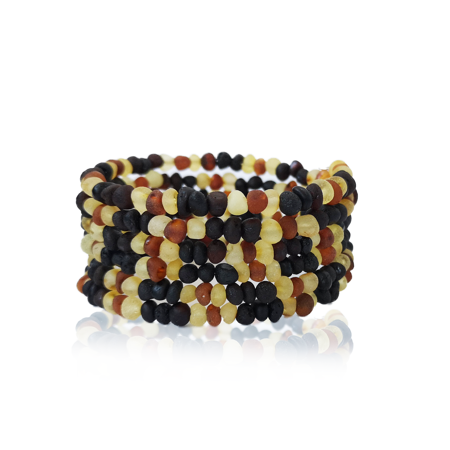 Colored amber bracelet, universal size "Marga dama"