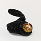 Ring with amber, size adjustable "Cherry"