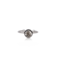 Ring with quail amber, size adjustable "Quail"