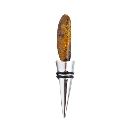 Wine stopper with amber "Good luck"