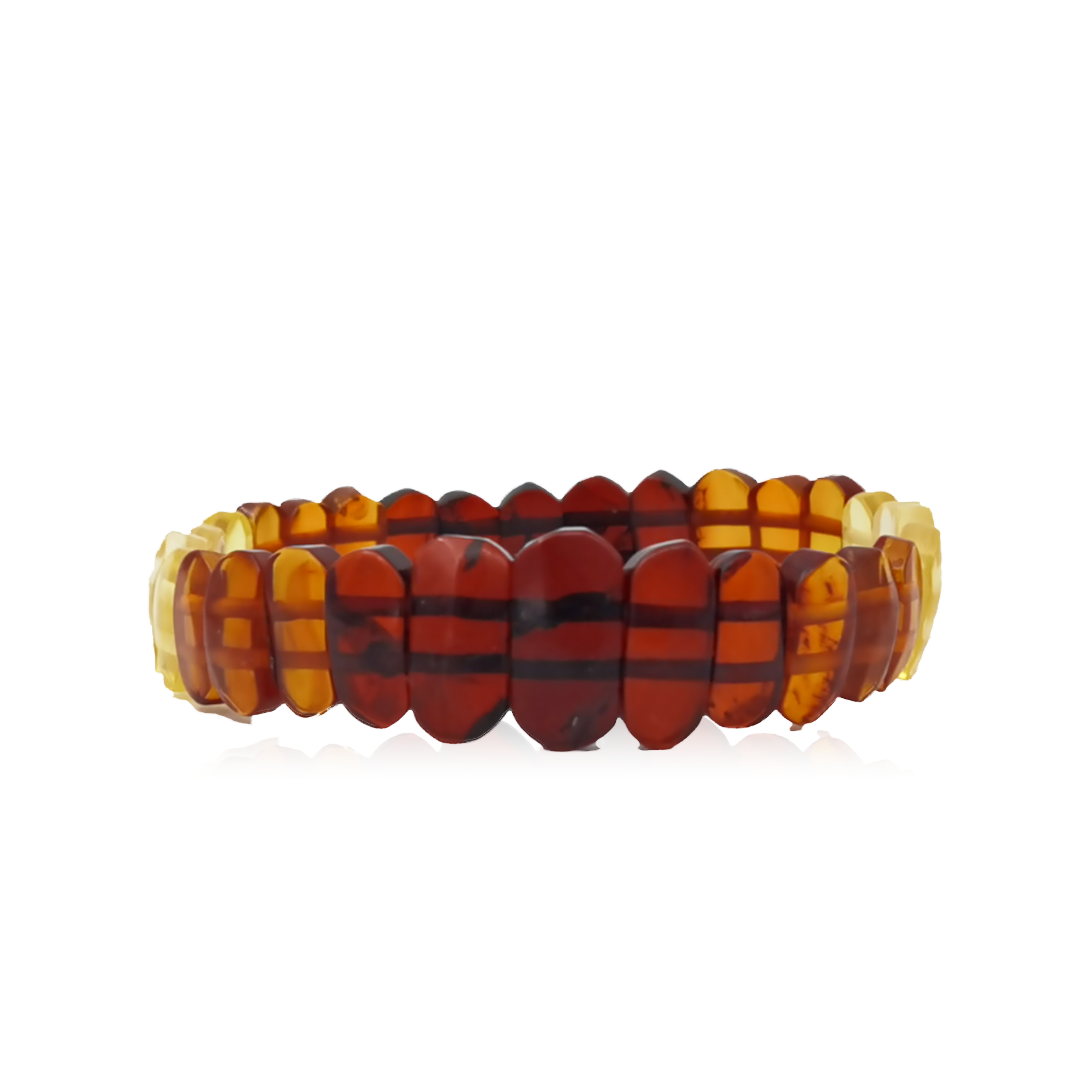 Colored amber bracelet "Rainbow"