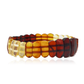Colored amber bracelet "Rainbow"