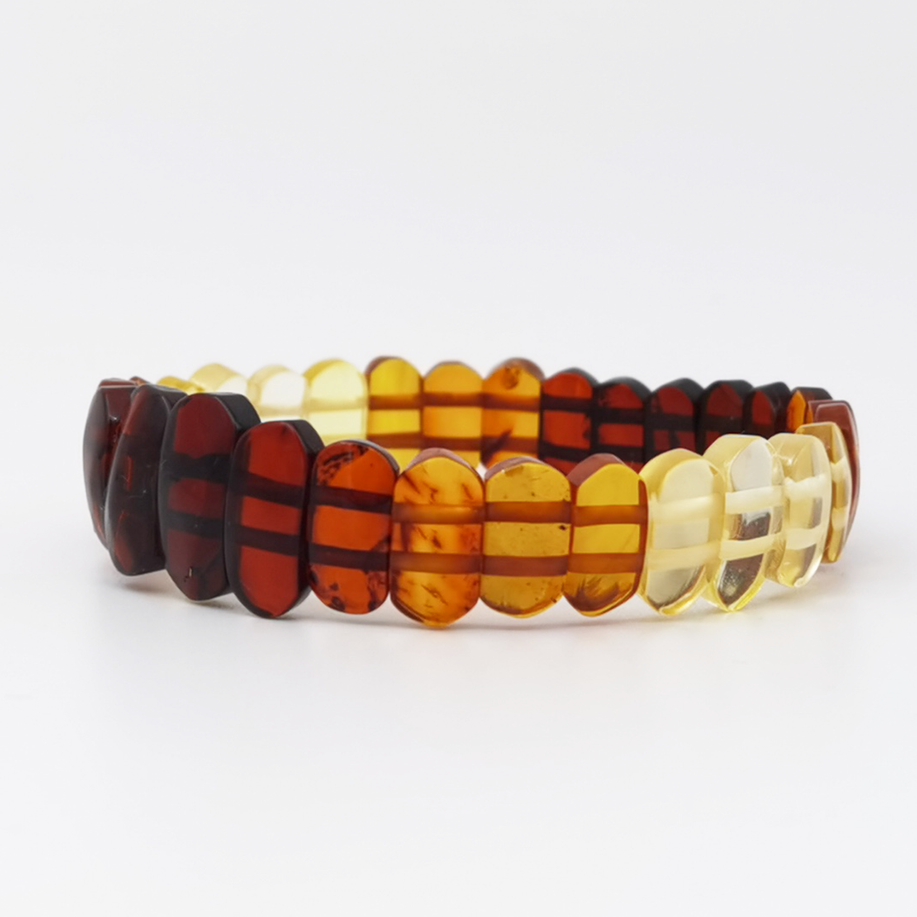 Colored amber bracelet "Rainbow"
