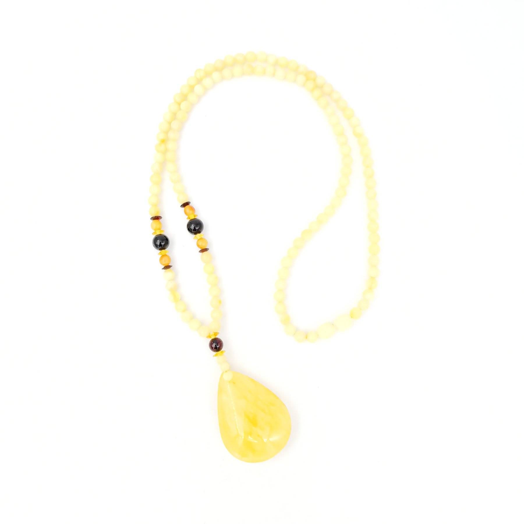 Amber necklace "Sun carrier"