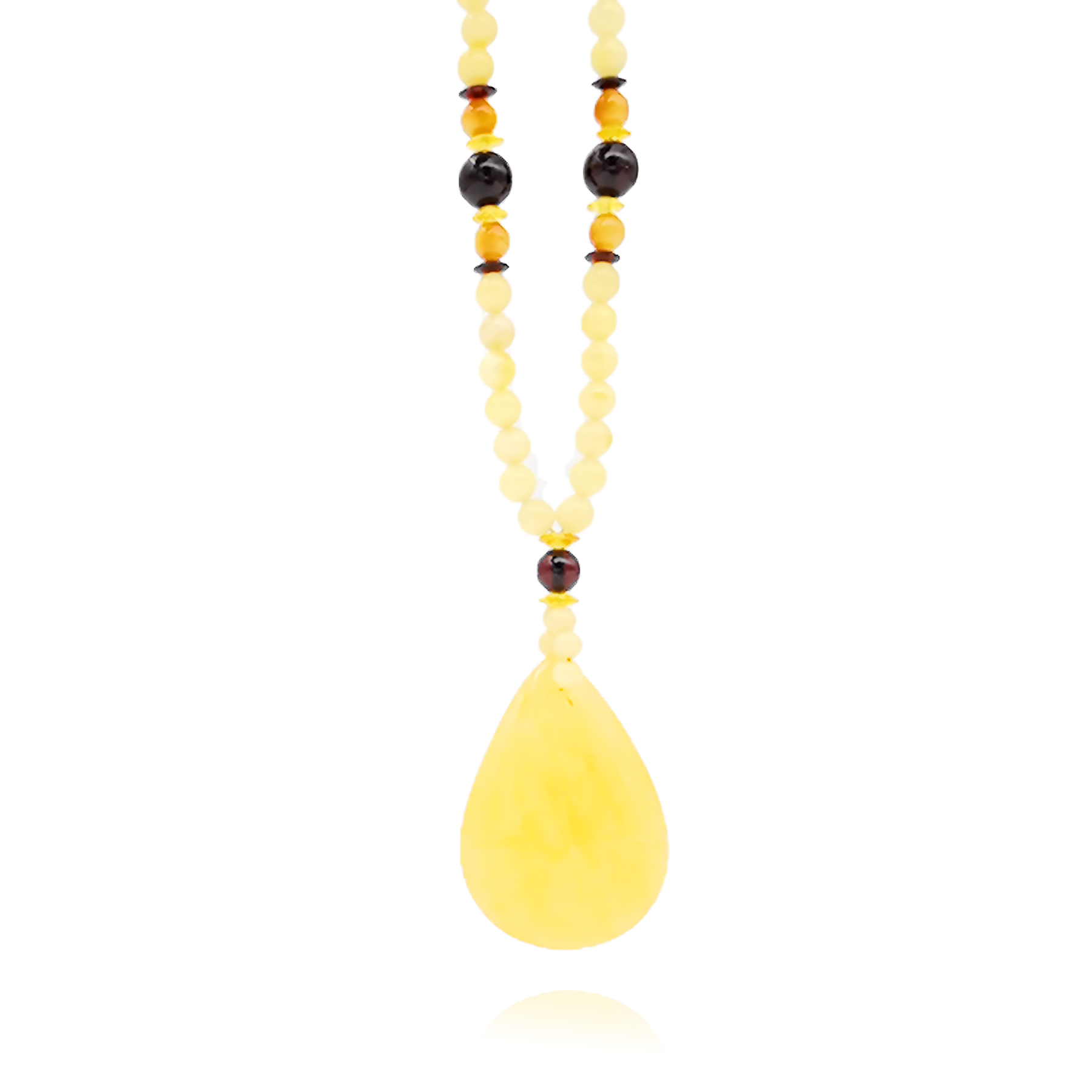 Amber necklace "Sun carrier"