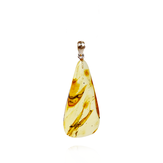 Amber pendant with inclusion "Mosquito"