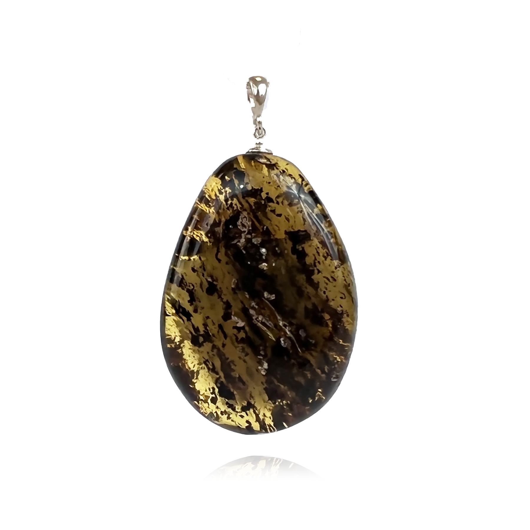 Amber pendant "Sunset"