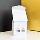 Amber earrings, silver 925 "Cuba 10mm"