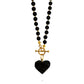 Gintaro vėrinys 47cm "Bellum heart"