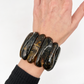 Black amber bracelet "Royal Night"