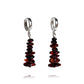 Amber earrings with silver 925 "Cherry stones"