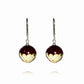 Massive amber earrings, silver 925 "Shine"