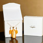 Amber set with silver 925 "White marble"