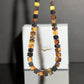 Matte amber necklace 47cm "Mona"