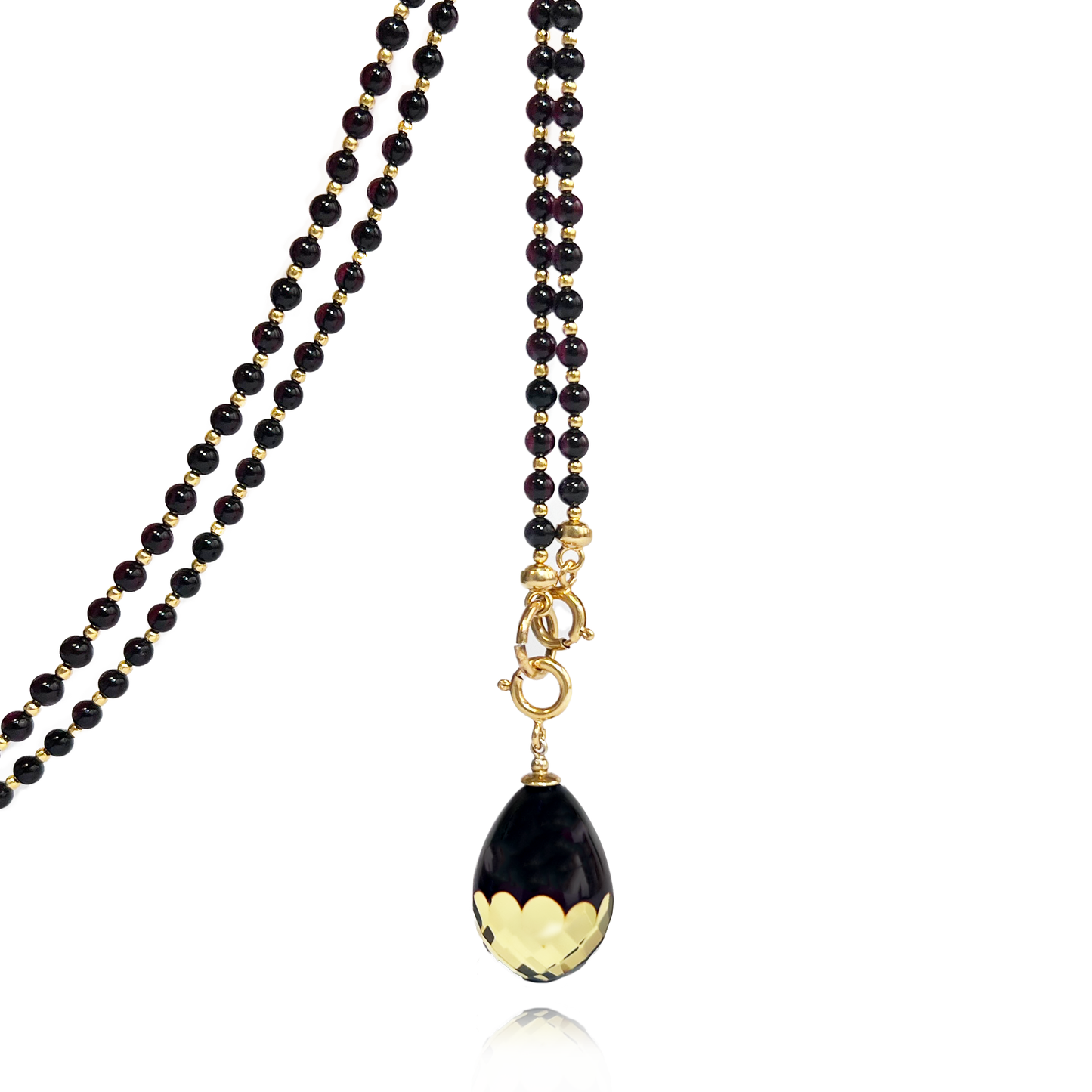 Luxury amber set with silver 925 "Sunrise"