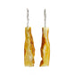 Amber earrings with silver 925 "Milky"