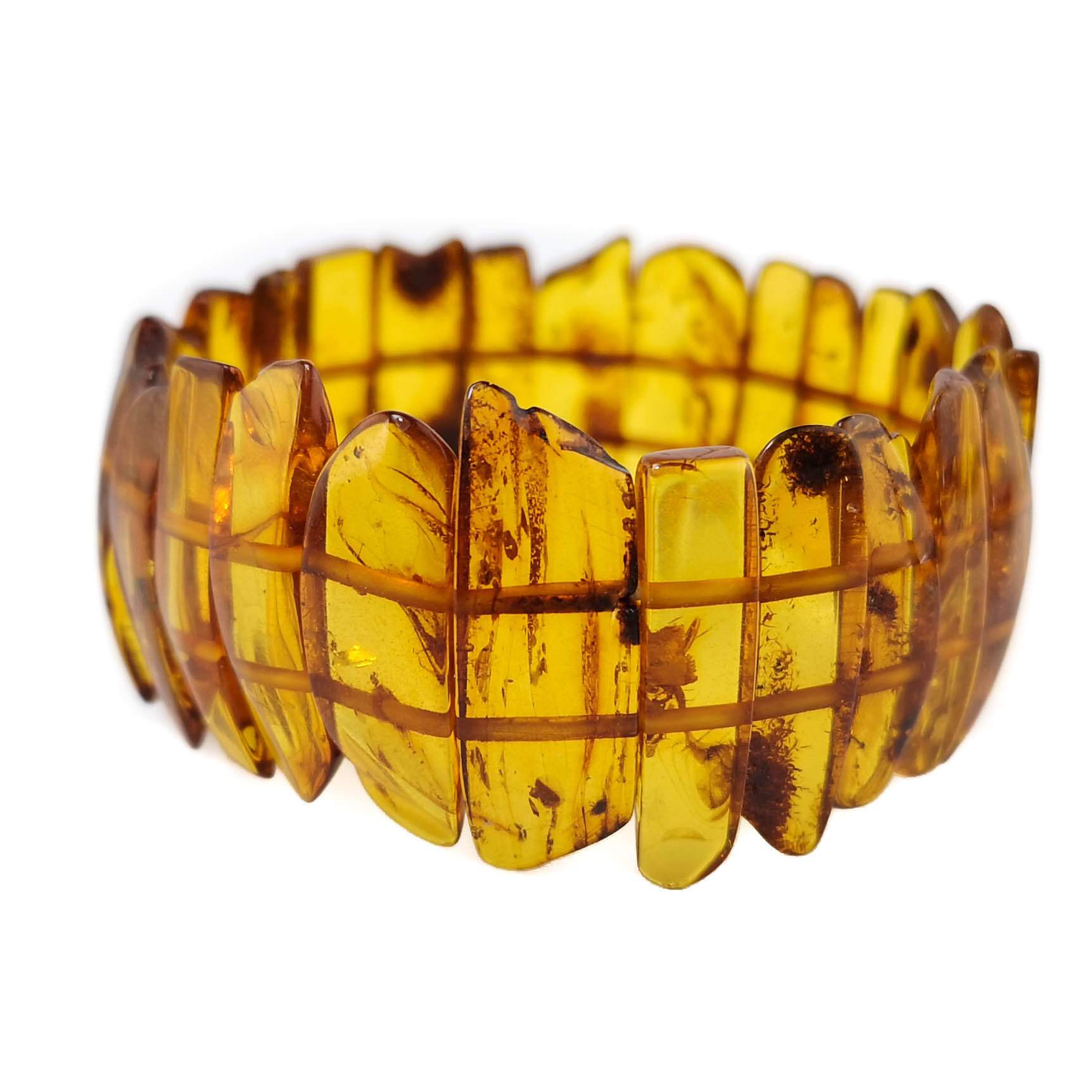 Honey amber bracelet "Golden honey"