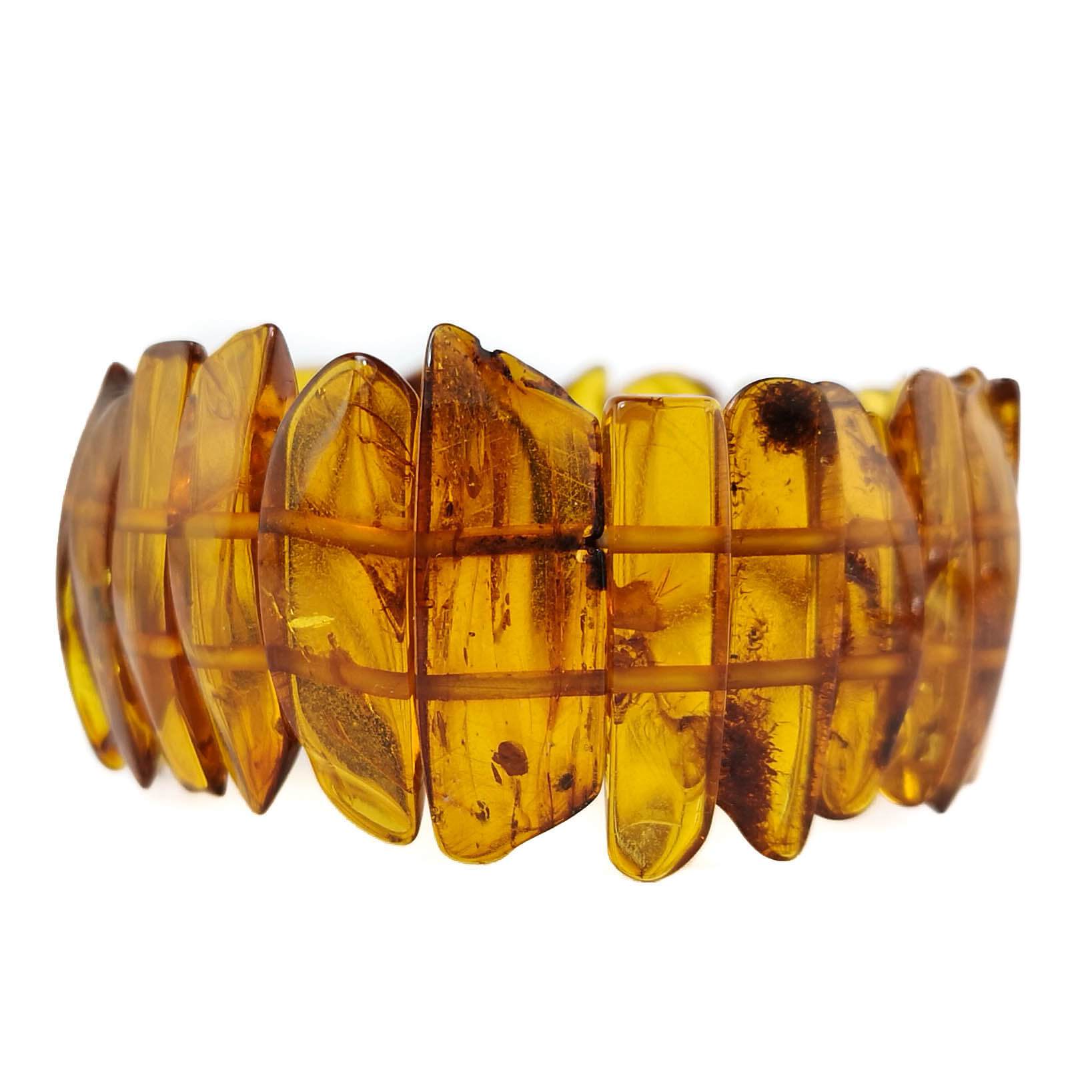 Honey amber bracelet "Golden honey"