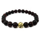 Black amber bracelet with clear amber insert "Consciousness"