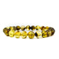 Transparent amber bracelet with smart inclusions "Amber Journey"