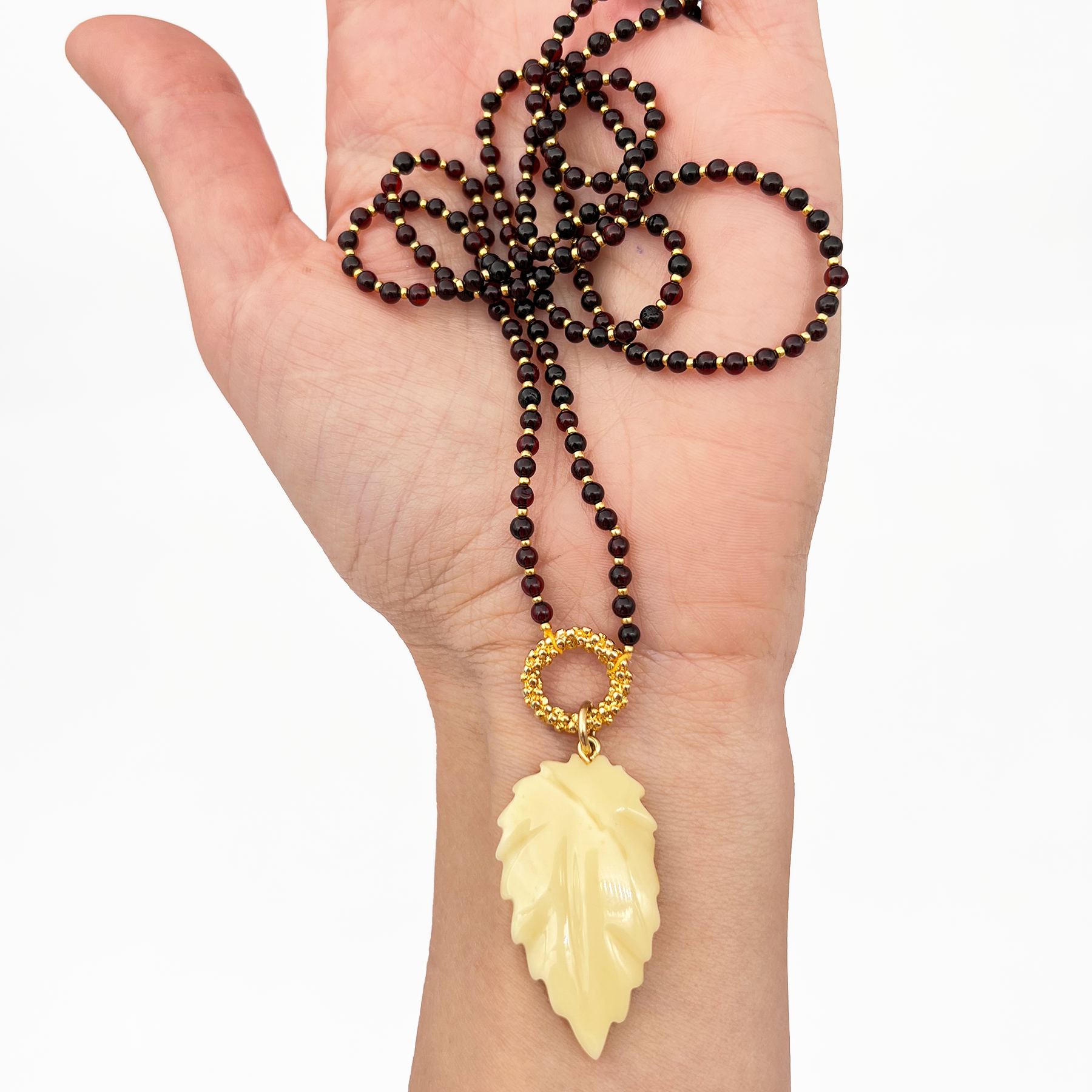 Amber necklace "Tree of Paradise"